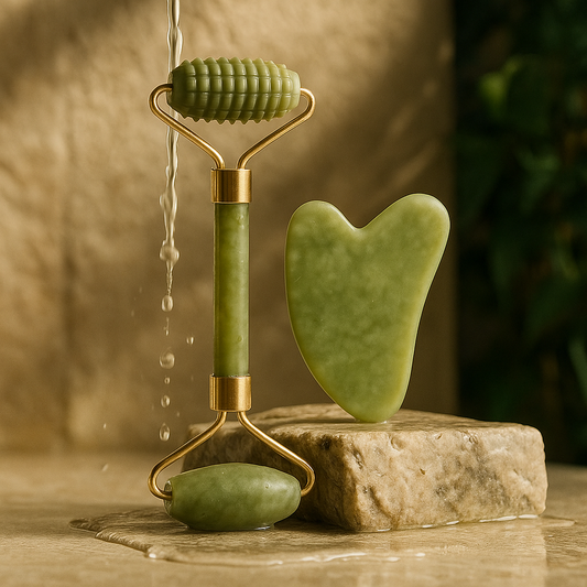 Coffret Jade Sculptant – Rouleau & Gua Sha « Rituel Impérial »